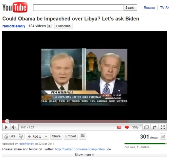 Youtube Admits To Freezing Viewcount On Biden Impeachment Video